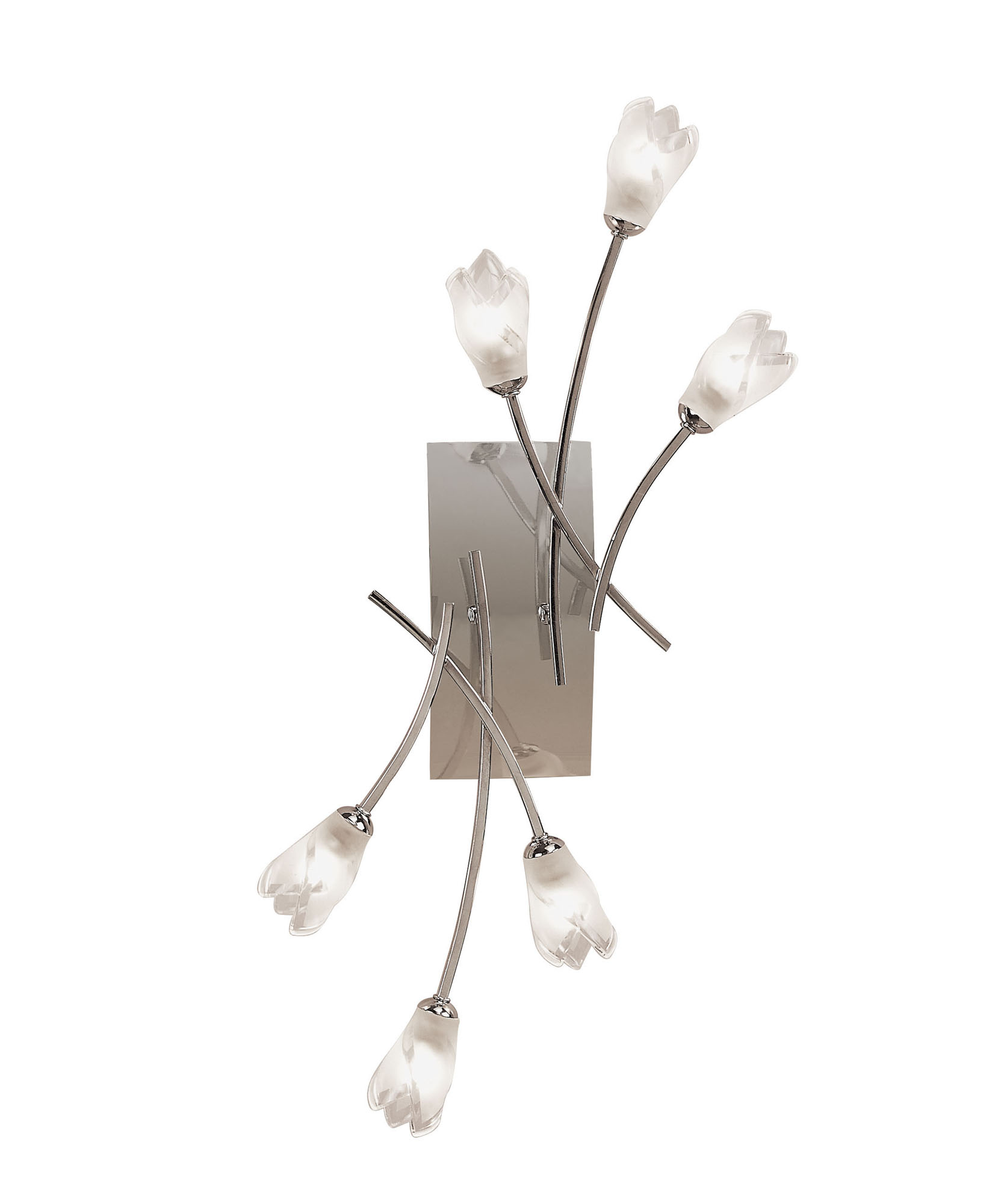 Pietra Polished Chrome Wall Lights Mantra Armed Wall Lights